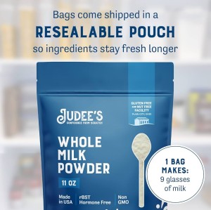 شیر خشک کامل خامه ای Judee’s | Whole Milk Powder اصل آمریکا بدون گلوتن 312 گرمی
