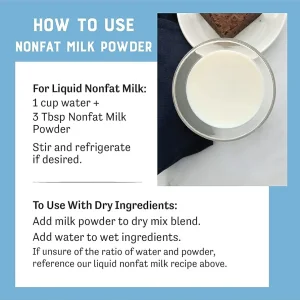 شیر خشک بدون چربی حاوی پروتئین Judee’s | Nonfat Milk Powder اصل آمریکا بدون گلوتن 319 گرمی
