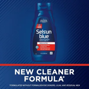 شامپو ضد شوره درماني سلنیوم  سولفات 1% برند selsun blue حجم 325 میل ساخت آمریکا  Selsun blue Medicated Antidandruff Shampoo