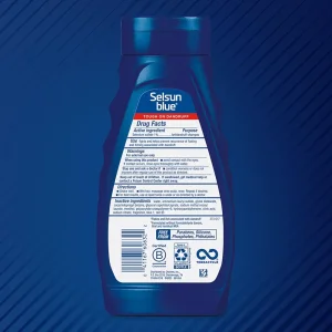 شامپو ضد شوره درماني سلنیوم  سولفات 1% برند selsun blue حجم 325 میل ساخت آمریکا  Selsun blue Medicated Antidandruff Shampoo