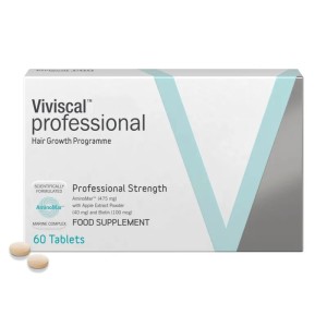 مکمل ضد ریزش مو حرفه ای برند ویویسکال مخصوص آقایان و بانوان 60 عددی ساخت انگلیس viviscal pro hair growth programme