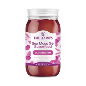 ژل خزه دریایی به همراه جلبک با طعم های مختلف برند  true sea moss ساخت آمریکا 473 میلی گرم