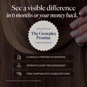 فوم ضد ریزش و رویش مو برند گروپلکس ( Growplex VitaFoam ) حاوی 5% ماینوکسیدیل + 5% بیوتین  و ترکیبات گیاهی | حجم 60 میلی‌لیتر ساخت آمریکا
