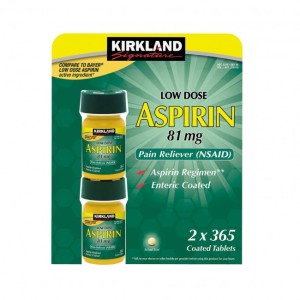 آسپرین 81 کرکلند ( تک قوطی و پک دو عددی ) ساخت آمریکا Kirkland low dose aspirin 81mg
