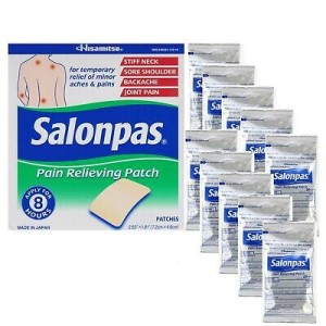 چسب تسکین دهنده درد salonpas ساخت ژاپن ( 20 عددی و 140 عددی )