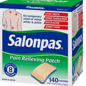 چسب تسکین دهنده درد salonpas ساخت ژاپن