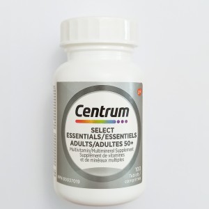مولتی ویتامین و مینرال سنتروم بزرگسالان+50 Centrum Select Essentials, Complete Multivitamin & Mineral Supplement, Adults 50+, 100 Tablets