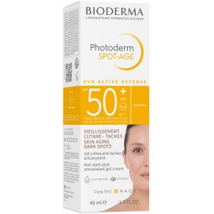 کرم ضد آفتاب و ضدلک بایودرما فتودرم اسپات ایج Photoderm Spot Age حجم 40 میل Bioderma Photoderm Spot Age 50 Sunscreen Cream