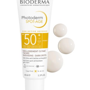 کرم ضد آفتاب و ضدلک بایودرما فتودرم اسپات ایج Photoderm Spot Age حجم 40 میل Bioderma Photoderm Spot Age 50 Sunscreen Cream