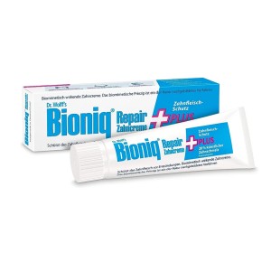 خمیر دندان ترمیم کننده بایونیک پلاس بدون فلوراید ۷۵ میل Bioniq® Repair-Zahncreme Plus
