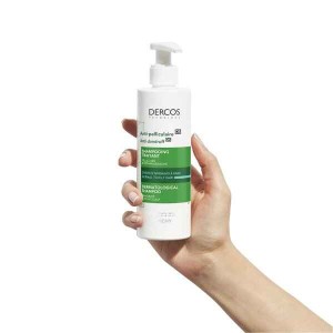 شامپو ضد شوره و ضد خارش ویشی VICHY مدل Anti-pelliculaire سری درکوس Dercos حجم 390 میل  Dercos Anti-Dandruff Shampoo For Oily hair