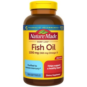 سافت ژل امگا 3 برند نیچرمد ساخت آمریکا 80 عددی  fish oil minis nature made