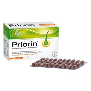 کپسول پریورین برای ریزش موی هورمونی و یا ارثی 120 و 270 عددی  (Priorin®kapseln) اصل بایر آلمان