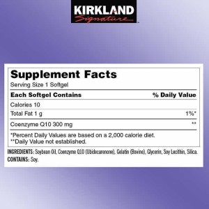 کپسول كوآنزیم کیوتن 200 میلی گرم کرکلند 225 عددی  Kirkland Signature Coenzyme Q10 200mg 225 Softgels