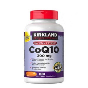 کپسول كوآنزیم کیوتن 300 میلی گرم کرکلند 100 عددی  Kirkland Signature Coenzyme Q10 300mg 100 Softgels