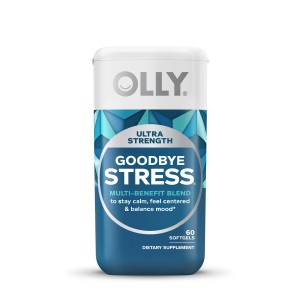 مکمل ضد استرس حاوی آشوگاندا  برند Olly ساخت آمریکا 60 عددی Ultra Strength Goodbye Stress Softgels