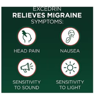 مکمل ضد سردرد میگرنی اکسدرین 100 عددی ساخت  Excedrin Migraine Pain Relief