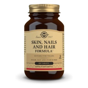 مکمل اسکین نیل هیر برند سولگار (تقویت پوست ، مو ، ناخن ) 120عددی ساخت آمریکا solgar skin , nail and hair formula