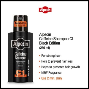 شامپو آلپسین مدل Caffeine C1 Black Edition مشکی