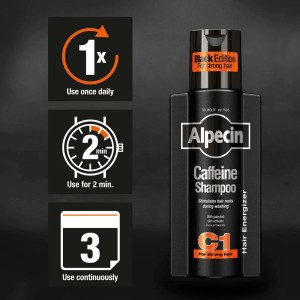 شامپو آلپسین مدل Caffeine C1 Black Edition مشکی