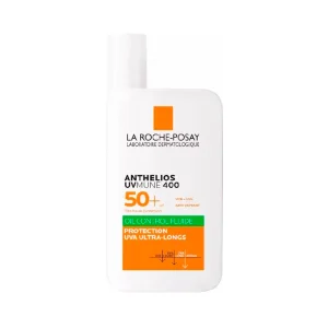 ضدآفتاب لاروش پوزای فلوئیدی بی رنگ کنترل چربی پوست حجم 50 میل LA ROCHE POSAY FLUID OIL CONTROL SPF50