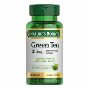 کپسول چای سبز 315 میلی گرم  برند نیچربونتی 100 عددی ساخت آمریکا Nature's Bounty Green Tea Extract 315 mg