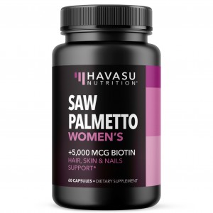مکمل سائوپالمتو +بیوتین 5000 مخصوص بانوان 60 عددی برند havasu nutrition ساخت آمریکا