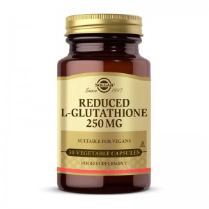 کپسول گلوتاتیون برند سولگار 60 عددی ساخت آمریکا REDUCED L-GLUTATHIONE 250 MG SOLGAR