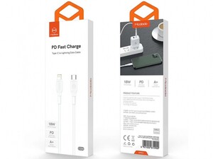 کابل شارژ تایپ سی به لایتنینگ 1.2 متری فست مک دودو MCDODO PD Fast Charge Type-c to Lightning 1.2M CA-729