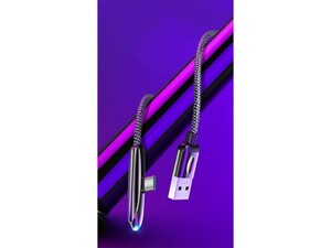 کابل سوپر شارژ و انتقال داده تایپ سی یوسامز Usams Type-c Zinc Alloy Braided Cable 1.2m