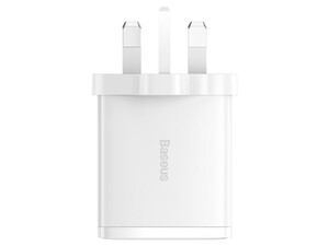 خرید شارژر دیواری فست شارژ 30 وات بیسوس Baseus Compact Fast Charger 2U+C 30W UK CCXJ030101