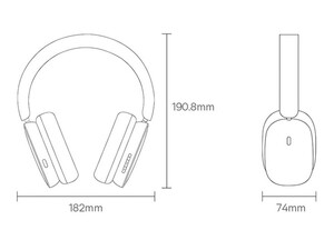 هدفون بی‌سیم بیسوس Baseus Bowie H1 Wireless Headphones NGTW230013 NGTW230002