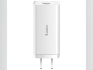 شارژر دیواری سوپر فست شارژ 65 وات با دو درگاه تایپ‎سی بیسوس Baseus Charger 67W 2Type-C US CCGL000101