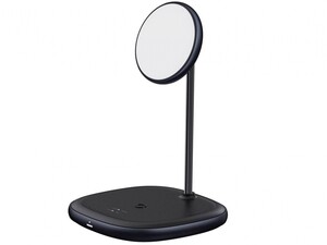 پایه نگهدارنده مگنتی و شارژر وایرلس بیسوس Baseus Swan 2-in-1 Wireless Magnetic Charger 20W WXSW-D01