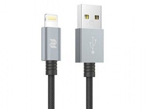 کابل شارژ و انتقال داده لایتنینگ راک Rockspace Metal Lightning Cable 1M