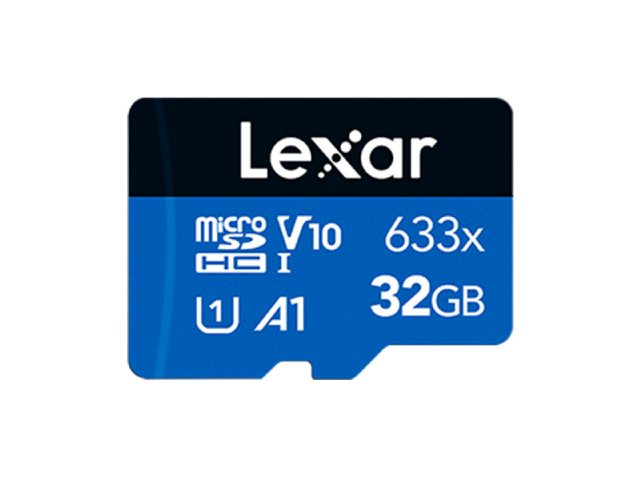 کارت حافظه MicroSDXC لکسار مدل Lexar High Performance 633x UHS-I U1 A1 V10 ظرفیت 32 گیگابایت