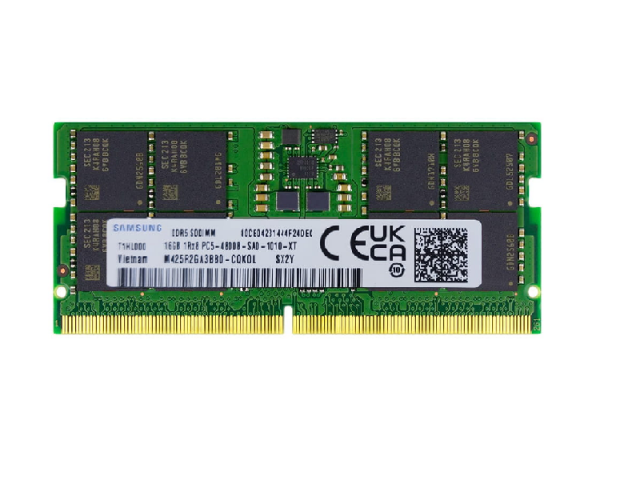 رم لپ تاپ سامسونگ 16 گیگابایت DDR5 با فرکانس 4800 مگاهرتز