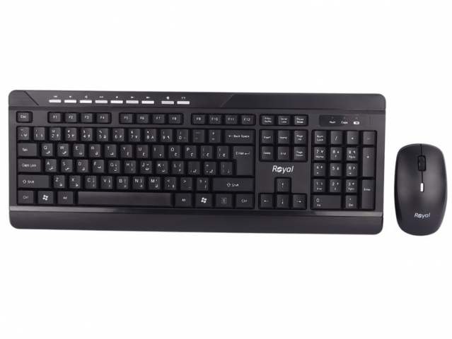 کیبورد و موس بی سیم رویال RKM-830
