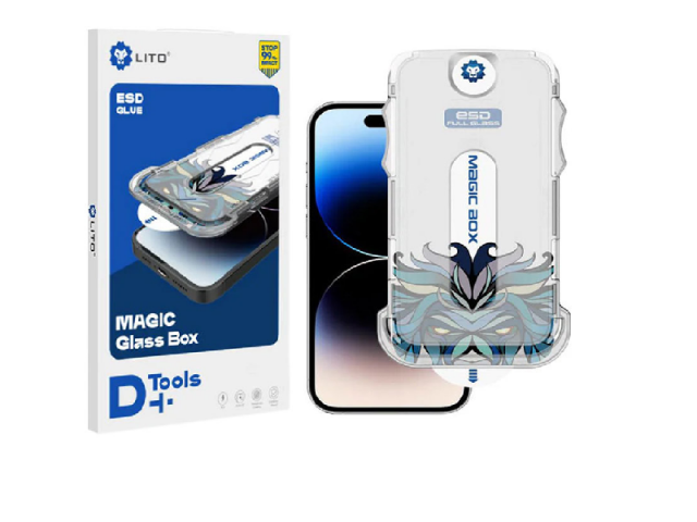 گلس D+ Tools Magic Glass Box لیتو آیفون iPhone 15 Pro
