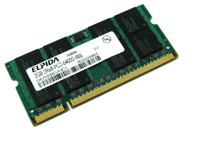 رم لپ تاپ الپیدا 2GB مدل DDR2 باس 800MHZ/6400