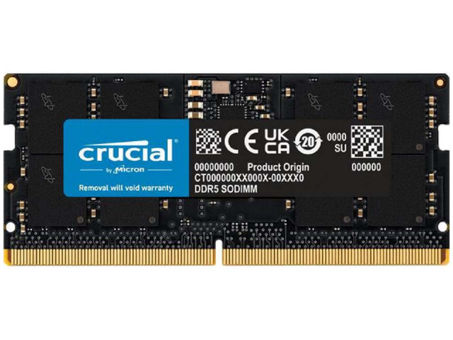 رم لپ‌تاپ DDR5 کروشیال 5600MHz مدل Crucial SO-DIMM ظرفیت 16 گیگابایت