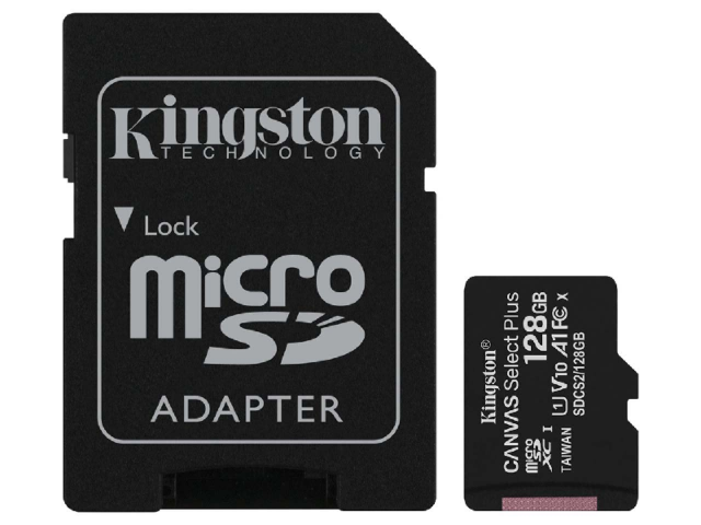 کارت حافظه MicroSDXC کینگستون مدل Kingston Canvas Select Plus UHS-I U1 V10 ظرفیت 128 گیگابایت
