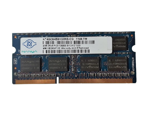 رم لپ تاپ 4 گیگ Nanya DDR3-10600-1333 MHZ 1.5V