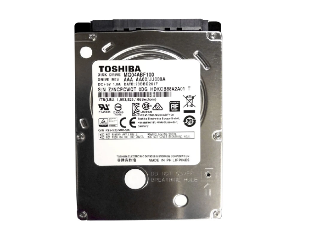 هارد دیسک اینترنال لپ تاپی  توشیبا مدل MQ04ABF100 ظرفیت 1 ترابایت