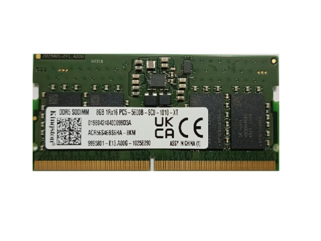 رم لپ تاپ کینگستون 8 گیگابایت DDR5 با فرکانس 5600 مگاهرتز