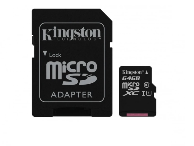 کارت حافظه microSDHC کینگستون مدل Canvas Select کلاس 10 استاندارد UHS-I U1 سرعت 80MBps ظرفیت 64 گیگابایت