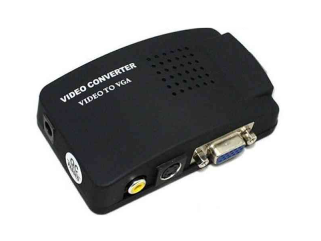 مبدل AV و S-Video به VGA مدل  (AV to VGA)