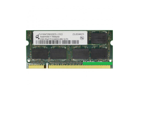 رم لپ تاپ کیوموندا 2GB مدل DDR2 باس 800MHZ/6400  HYS64T256020EDL-2.5C2