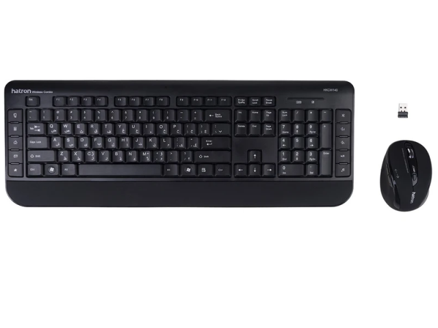 کیبورد و ماوس بی سیم هترون مدل HKCW140