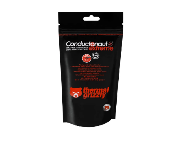 خمیر حرارتی ترمال گریزلی مدل Conductonaut Extreme Liquid Metal 1g